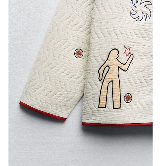 Zara embroidered quilt kimono - Picture 8 of 11